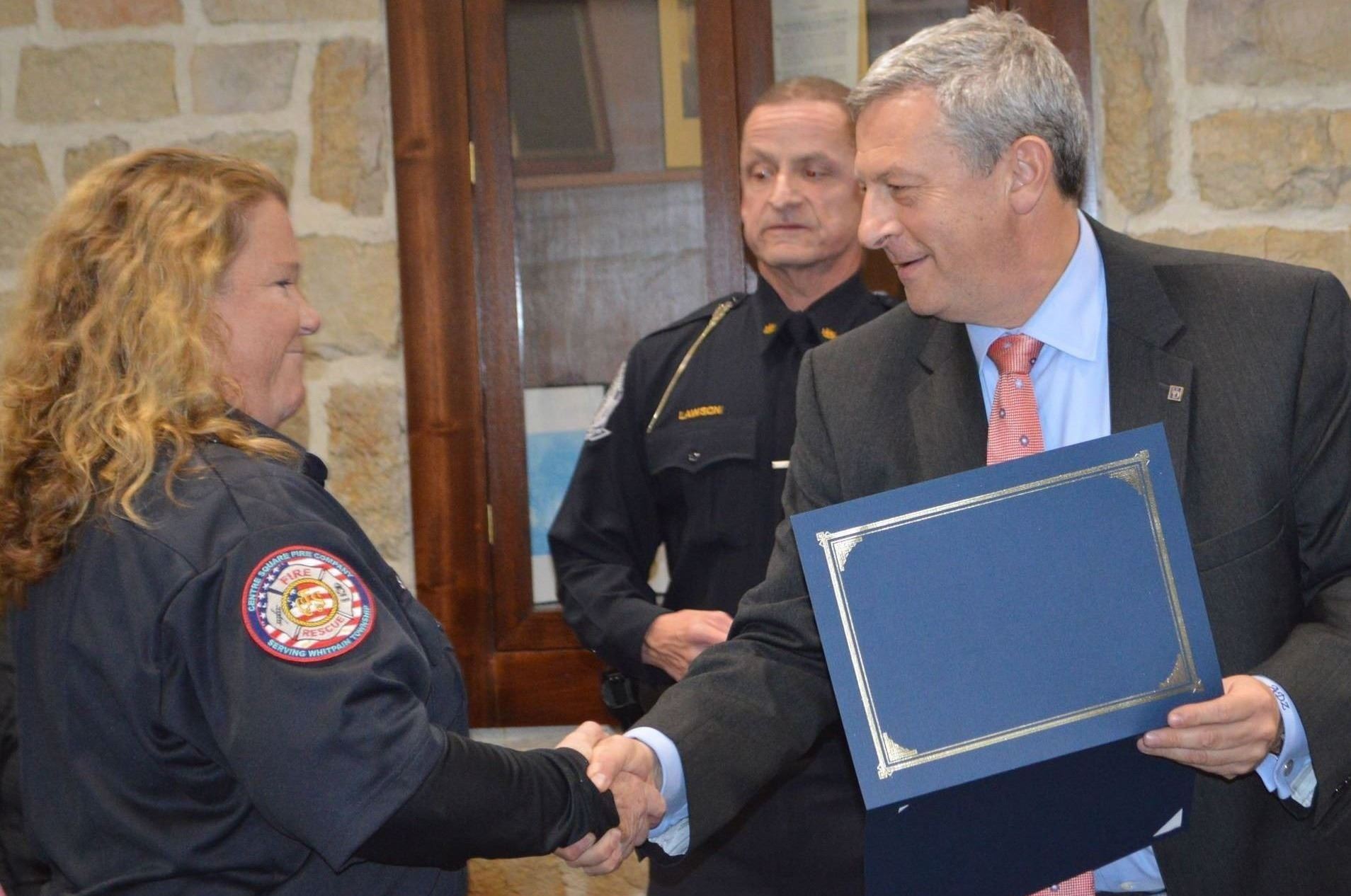 Supervisors Recognize Centre Square Fire Police