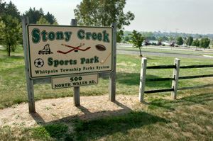 Stony Creek Sport Park sign